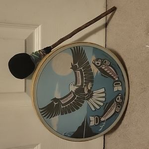 Eagle Drum with home made drum stick